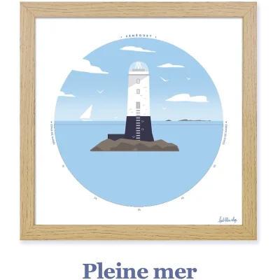 Horloge des marées (visuel évolutif pleine / basse mer) - Sénéquet