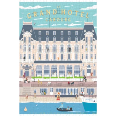 Puzzle grand hotel Cabourg l'œil bleu 1000 pièces idée cadeau activité ludique idée cadeau 100% made in france