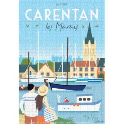 Puzzle Carentan l'œil bleu 1000 pièces idée cadeau activité ludique