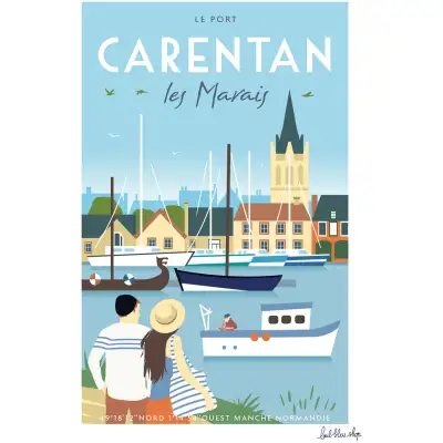 Affiche Carentan - le port