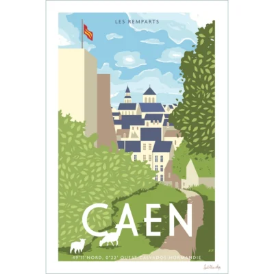 Affiche grand hôtel Cabourg l'œil bleu 1000 pièces idée cadeau activité ludique idée cadeau 100% made in france