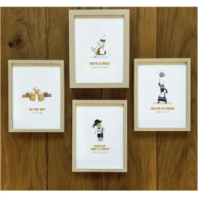 Pack 4 illustrations - Expressions Bretonnes