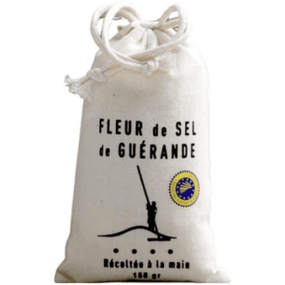 Fleur de Sel de Guérande 150g en Sachet tissu