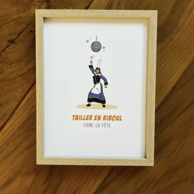 Affiche Tailler en riboul - Expression Bretonne