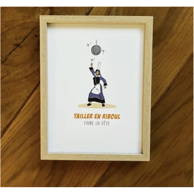 Affiche Tailler en riboul - Expression Bretonne