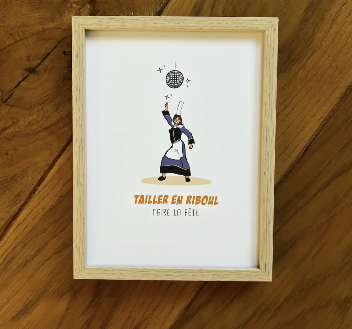 Affiche Tailler en riboul - Expression Bretonne