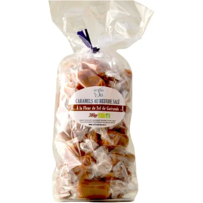 Caramels fleur de sel 300g artisans du sel guérande idée cadeau gastronomie gourmand cadeau fête des mères pères noël