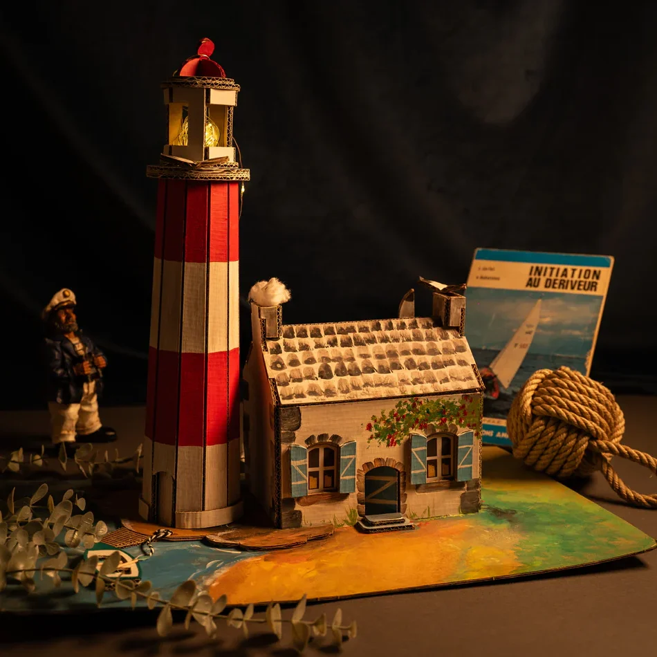 Maquette phare géant carton mazette quelle maquette activité ludique enfant adulte