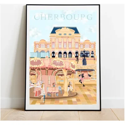Affiche Cherbourg - La Place du Théâtre