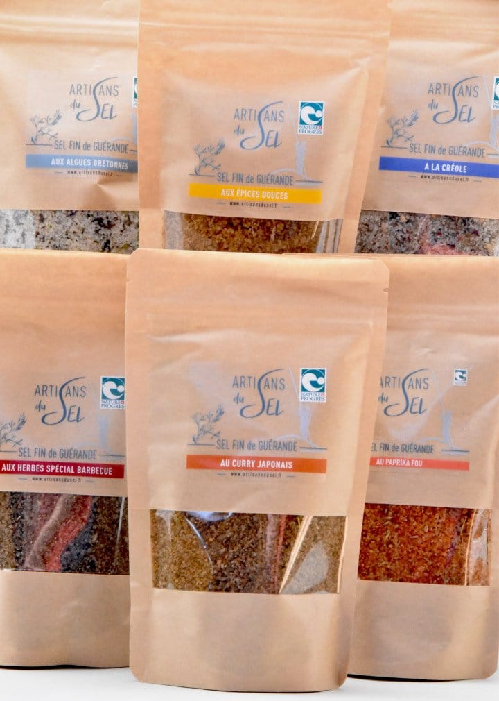 Lot de 6 sels de Guérande aromatisés
