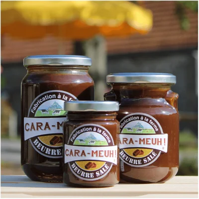 Crème caramel Cara-Meuh! Vains ferme Mont Saint Michel manche beurre salé souvenirs 100% made in France