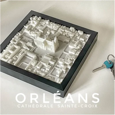 Cadre 3D Orléans - Cathédrale Sainte-Croix