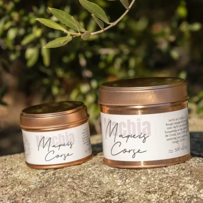 Bougie Fleur de Maquis la fabrik de lili souvenirs 100% made in france corse idée cadeau déco