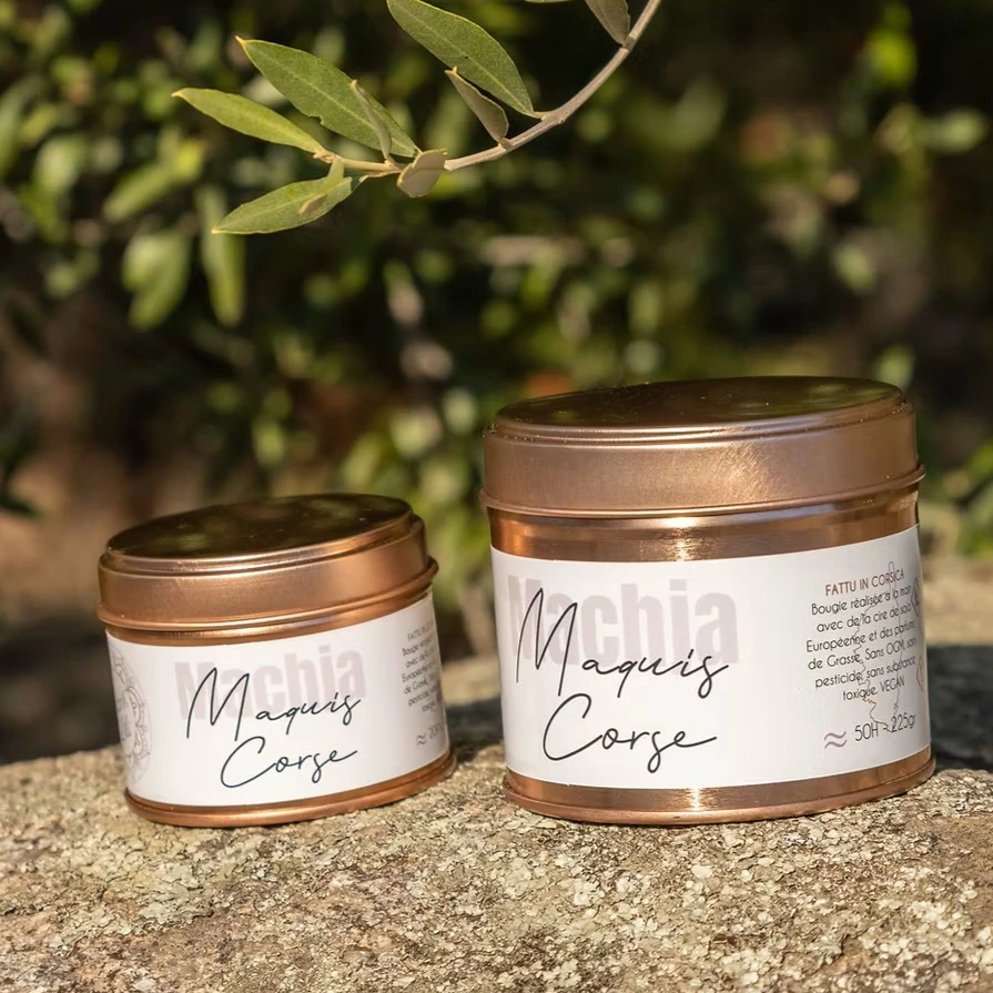 Bougie Fleur de Maquis la fabrik de lili souvenirs 100% made in france corse idée cadeau déco