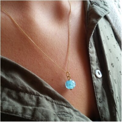 Collier Ile d'Arz Bulles Lagon
