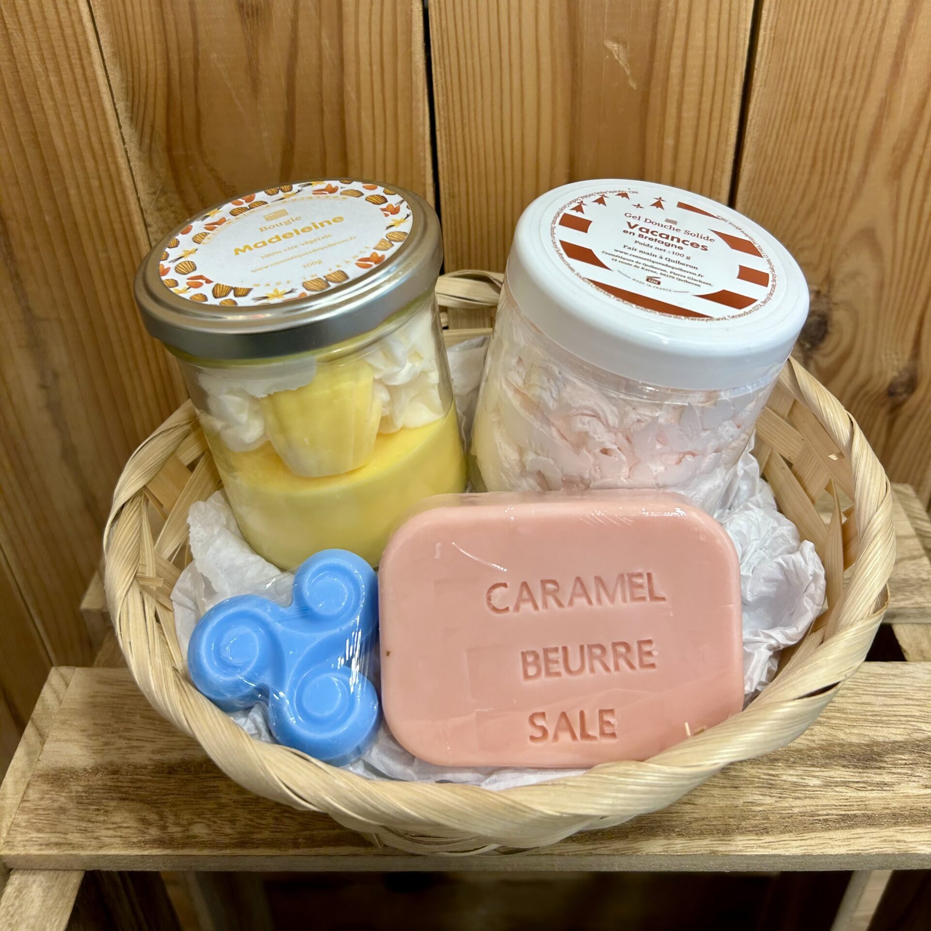 Coffret cadeau / découverte savons et bougie Quiberon Bretagne