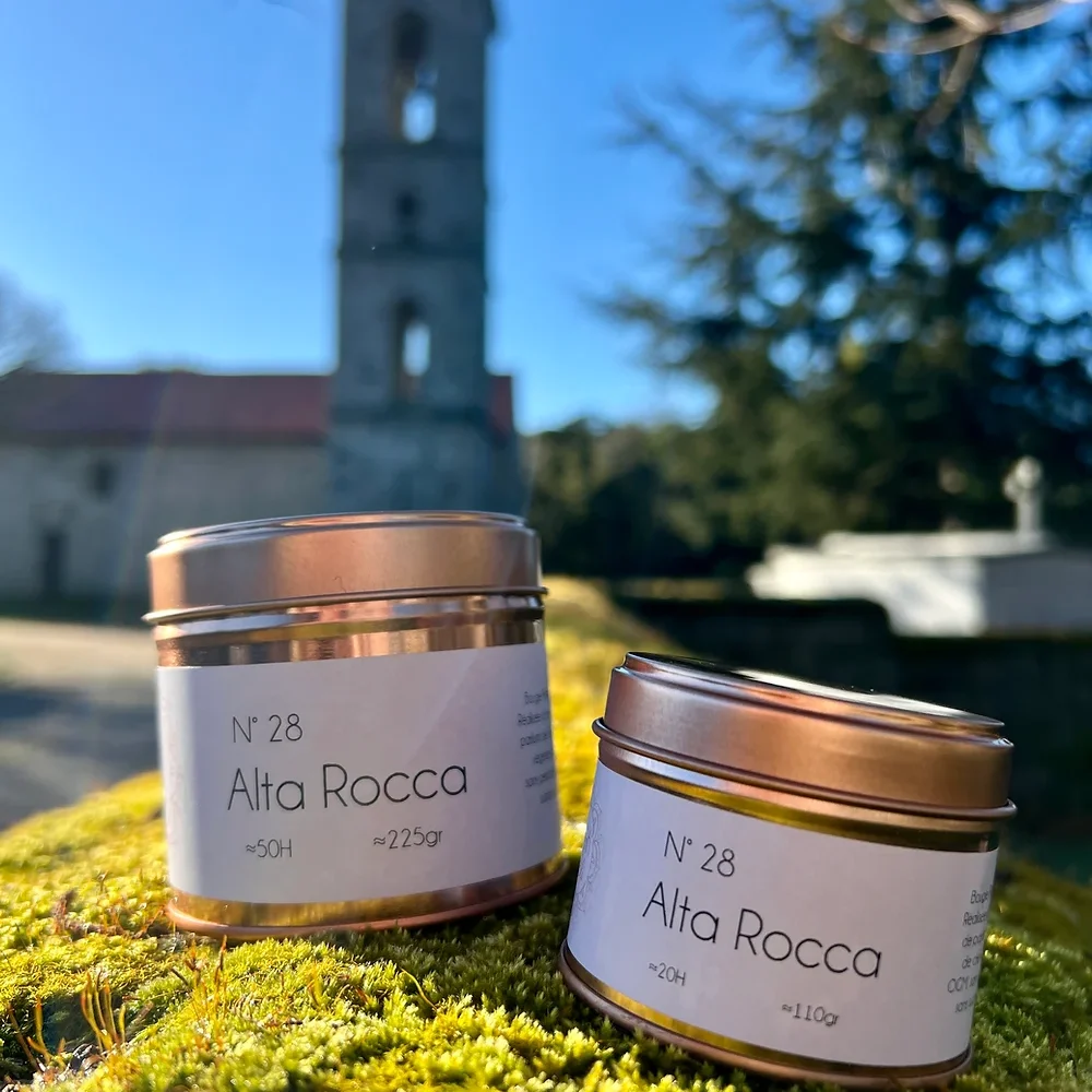 Bougie Corse Alta Rocca la fabrik de lili souvenirs 100% made in france Alta Rocca corse idée cadeau déco