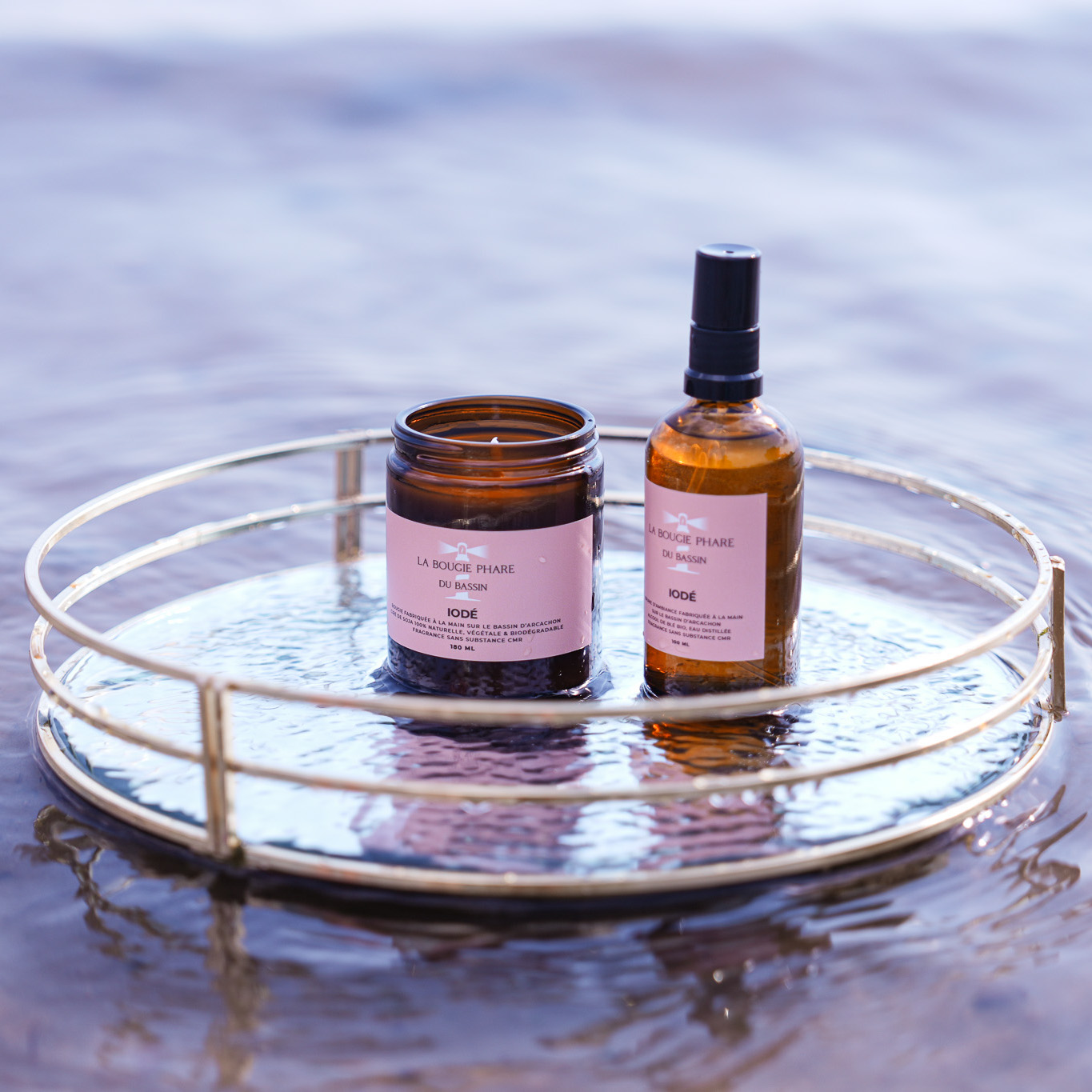 brume ambiance iodée la bougie phare bassin d'arcachon idée cadeau femme fête des mères noël souvenirs 100% made in france bougie artisanale