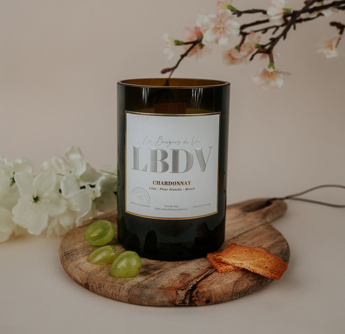 Bougie magnum vin Chardonnay