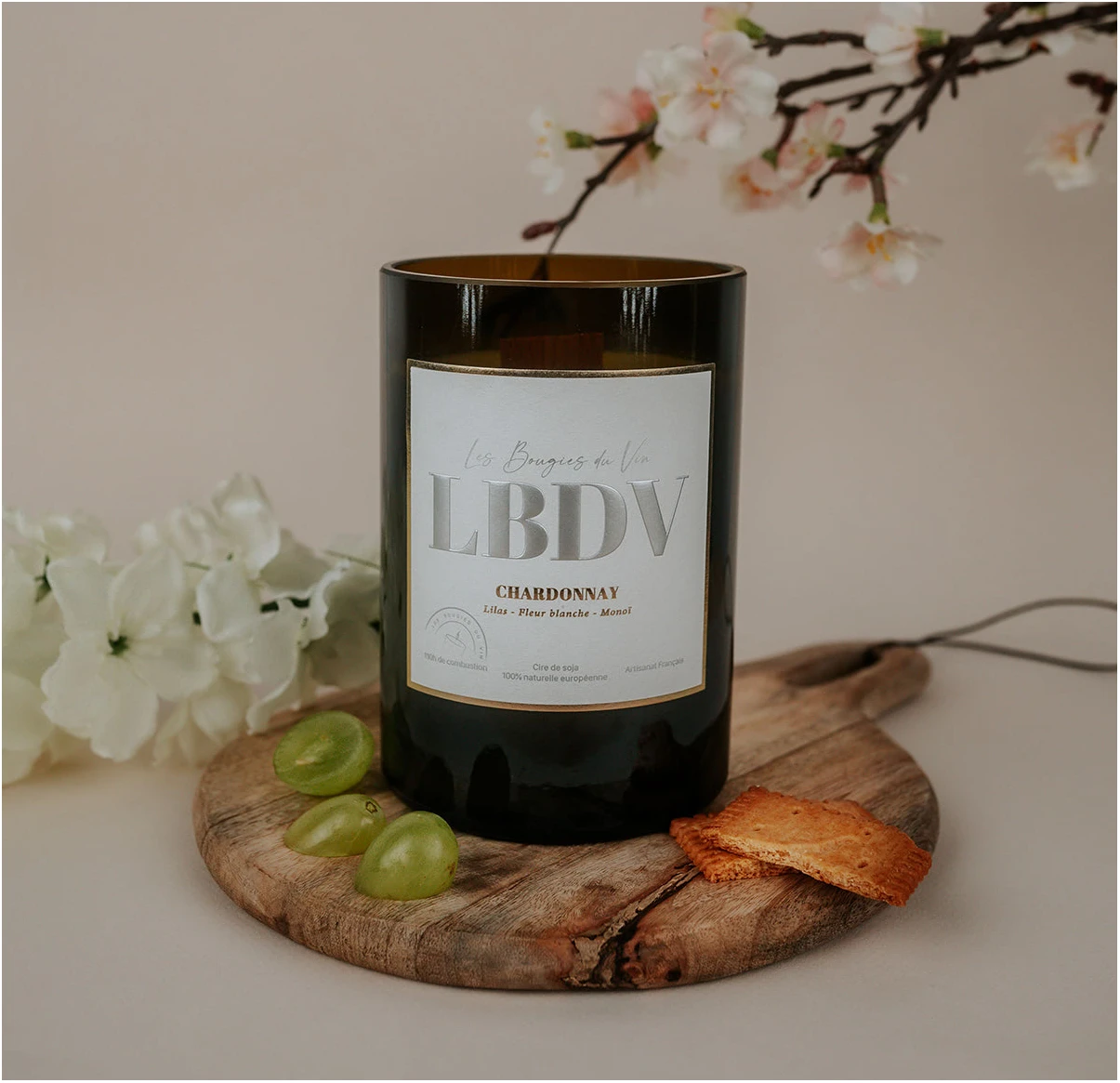 Bougie magnum vin Chardonnay
