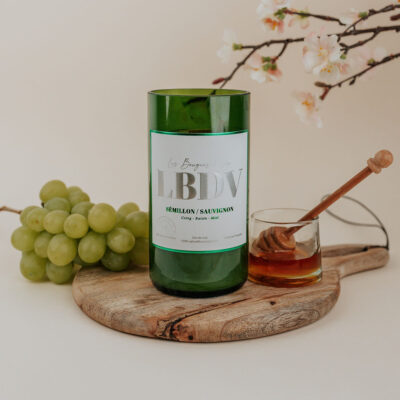 Bougie vin bouteille chateau sauvignon idée cadeau œnologie