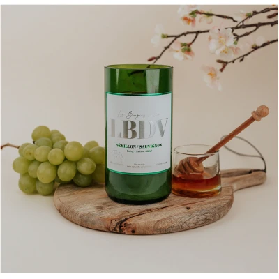 Bougie vin bouteille chateau sauvignon idée cadeau œnologie