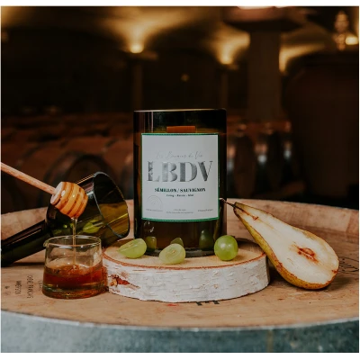 Bougie magnum vin Sémillon Sauvignon Idée cadeau œnologie Châteaux bordeaux