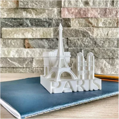 Miniature 3D Paris Souvenir Tour Eiffel, Arc de triomphe, Notre Dame