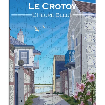 Puzzle Le Crotoy - L’heure bleue Hauts de France Côte d'Opale 110 pièces souvenirs made in france ludique