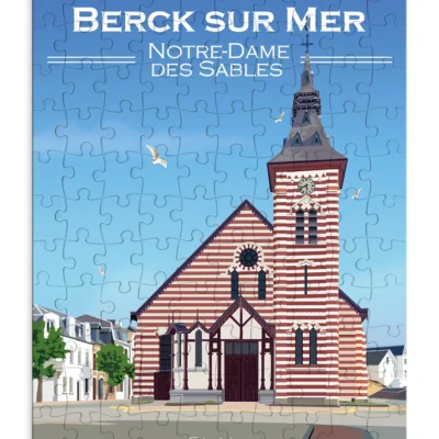 Puzzle notre dame des sables berck sur mer hauts de france nord souvenirs ludique idée cadeau
