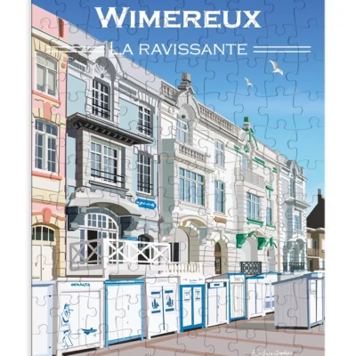 Puzzle Wimereux – La ravissante 110 pièces made in france Côte d'opale hauts de france souvenirs