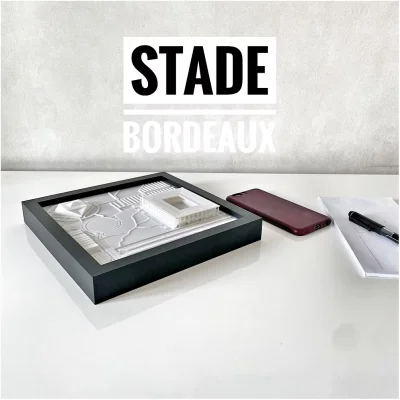 Stade Bordeaux 3D Matmut Atlantique Idée cadeau supporter fan football bordelais made in france