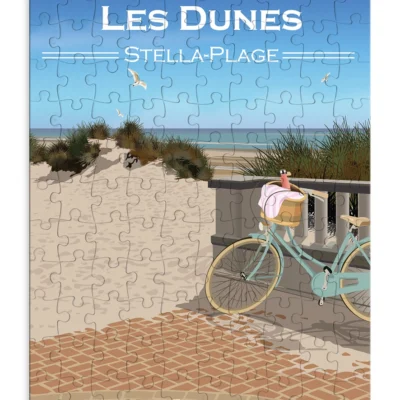 Puzzle Stella plage les dunes hauts de france nord souvenirs idée cadeau ludique