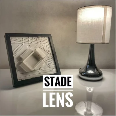 Stade Lens football supporter fan Bollaert-Delelis Cadre 3D