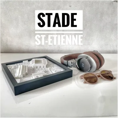 Stade 3D saint Etienne Supporter fan football idée cadeau