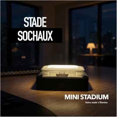 Mini stade lumineux bonal sochaux région Bourgogne franche comté Doubs souvenirs 100% made in France idée cadeau supporter