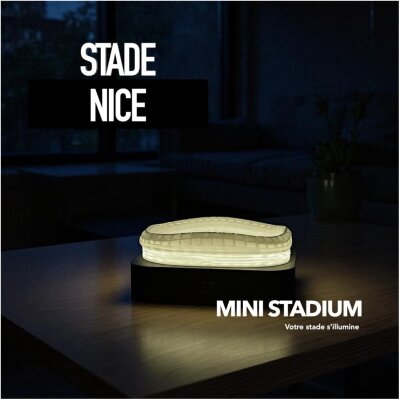 Mini stade lumineux nice provence alpes côte d'azur allianz riviera souvenirs 100% made in France idée cadeau supporter
