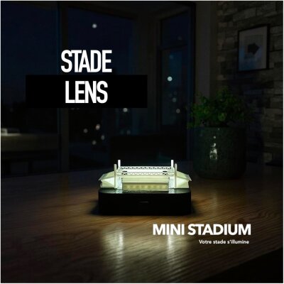Mini stade lumineux Lens Hauts de France Bollaert Delelis souvenirs 100% made in France idée cadeau supporter