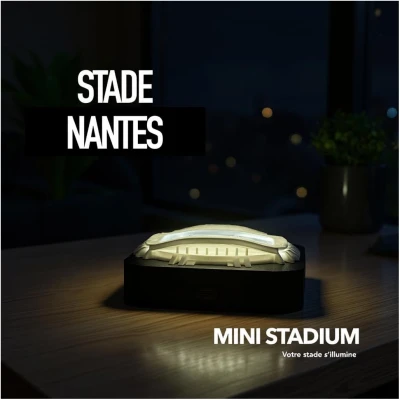 Mini stade lumineux la beaujoire nantes pays de la loire souvenirs 100% made in France idée cadeau supporter