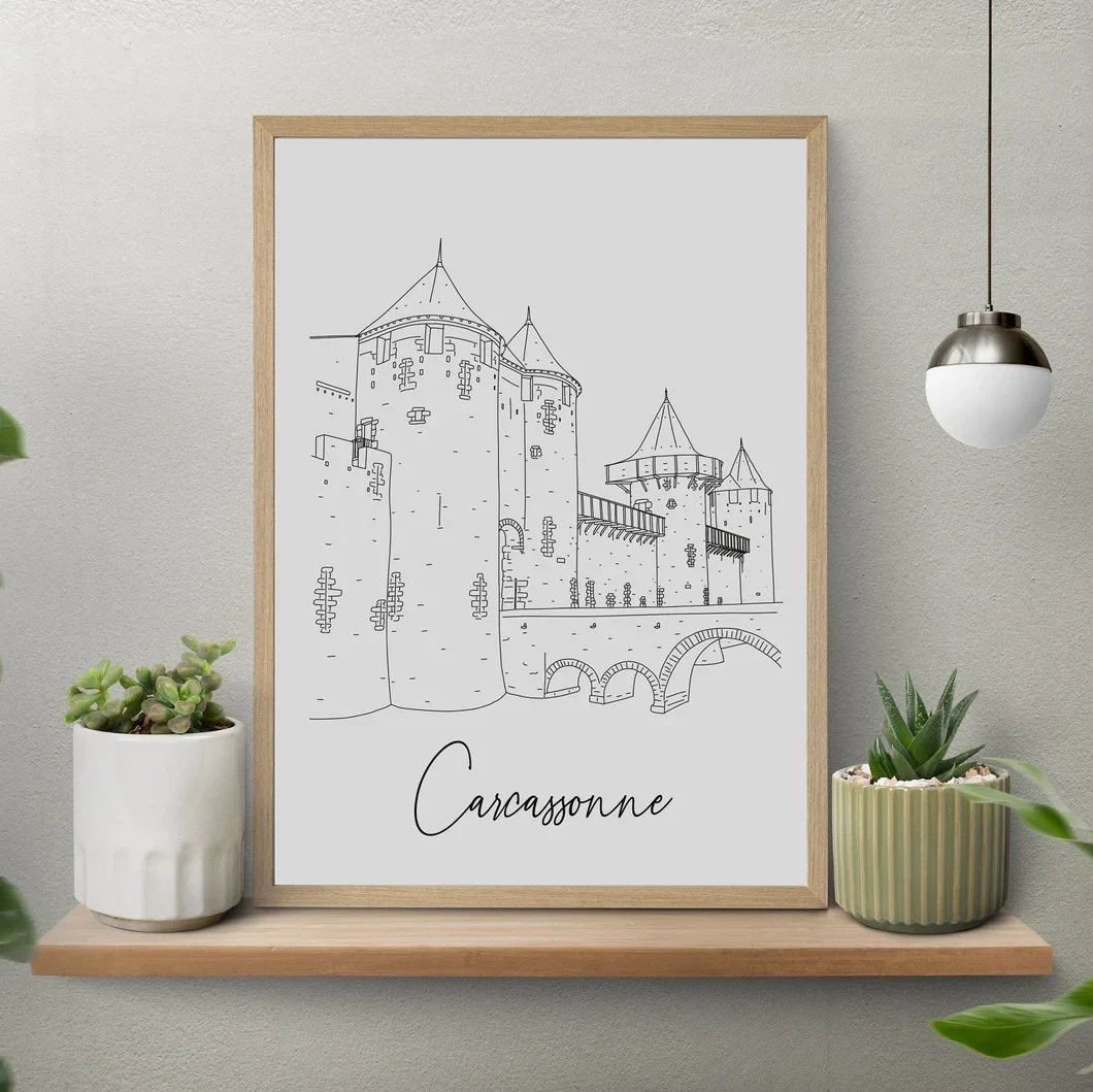 Affiche - Carcassonne (2 modèles au choix)