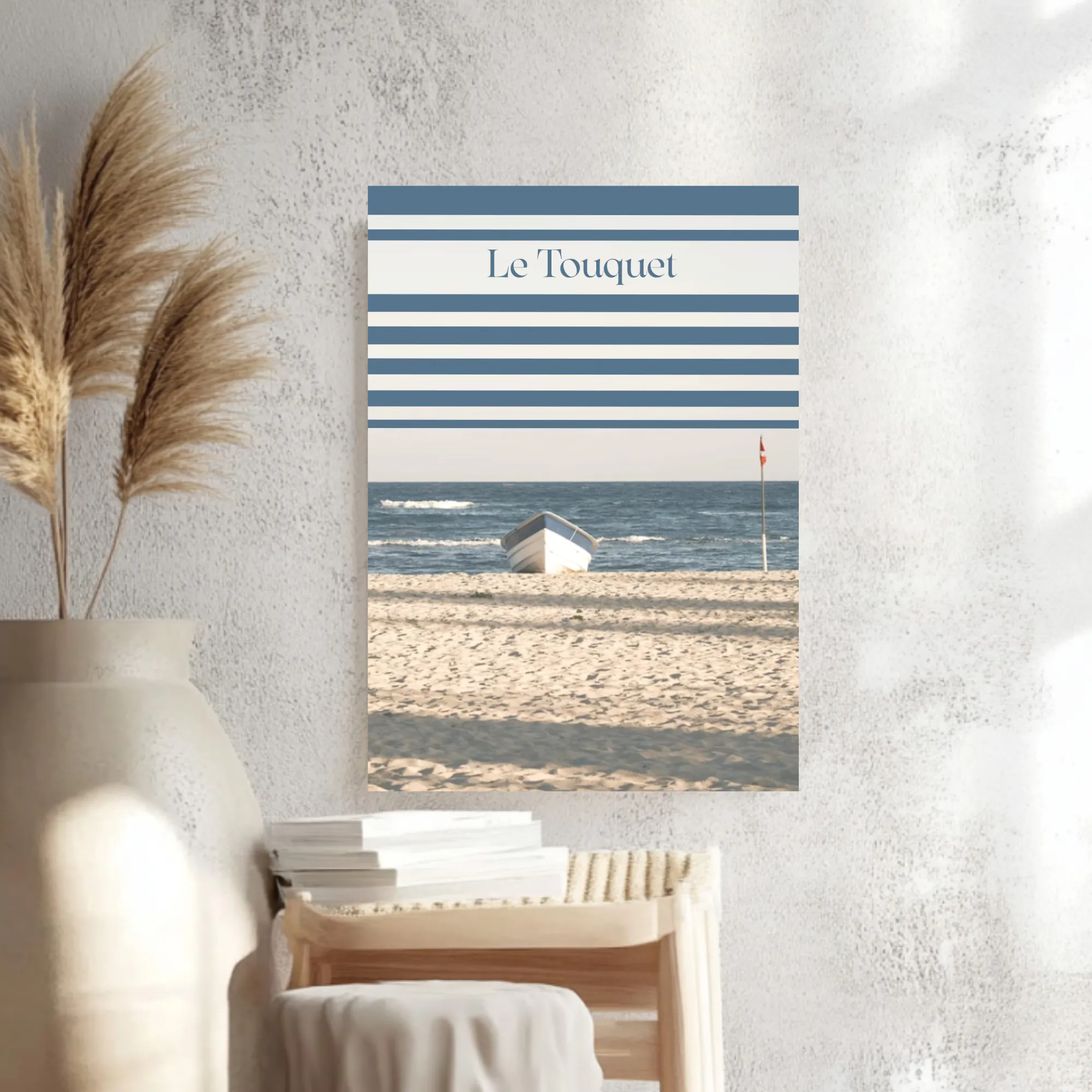 Affiche Le Touquet Paris Plage Pas de calais hauts de France Nuance Papiers souvenirs 100% made in France souvenir vacances photographie