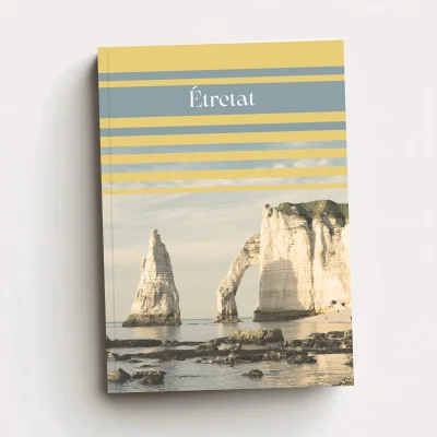 Carnet Etretat Falaises Normandie Seine Maritime Nuance Papiers souvenirs 100% made in France souvenir vacances photographie