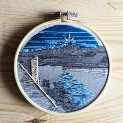Kit de broderie Marseille Provence alpes côte d'azur Souvenirs 100% made in france idée cadeau loisirs créatifs The comptoir