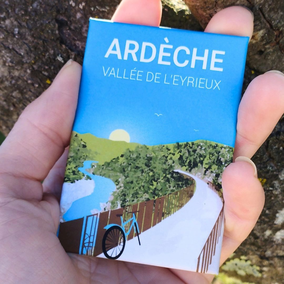 Magnet vallée de l'eyrieux ardèche idée cadeau souvenirs 100% made in france