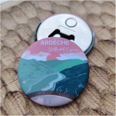 Magnet décapsuleur Vallée de l'eyrieux ardèche idée cadeau souvenirs 100% made in france
