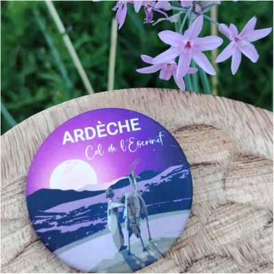 Magnet décapsuleur col de l'escrinet ardèche idée cadeau souvenirs 100% made in france