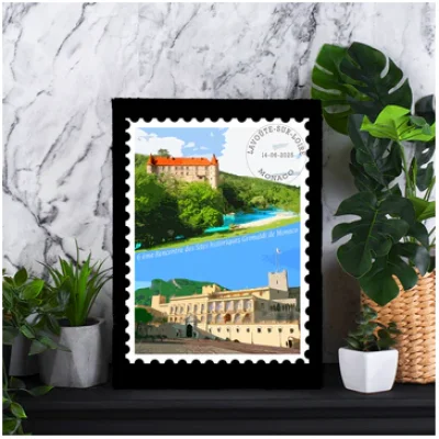 Affiche Auvergne Haute Loire Auvergne colorée idée cadeau déco souvenirs 100% made in France