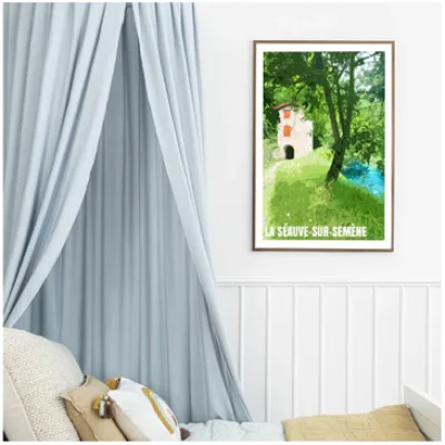Affiche Auvergne Haute Loire Auvergne colorée idée cadeau déco souvenirs 100% made in France