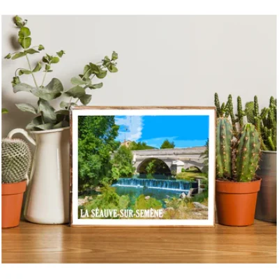 Affiche Auvergne Haute Loire Auvergne colorée idée cadeau déco souvenirs 100% made in France