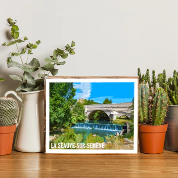 Affiche Auvergne Haute Loire Auvergne colorée idée cadeau déco souvenirs 100% made in France